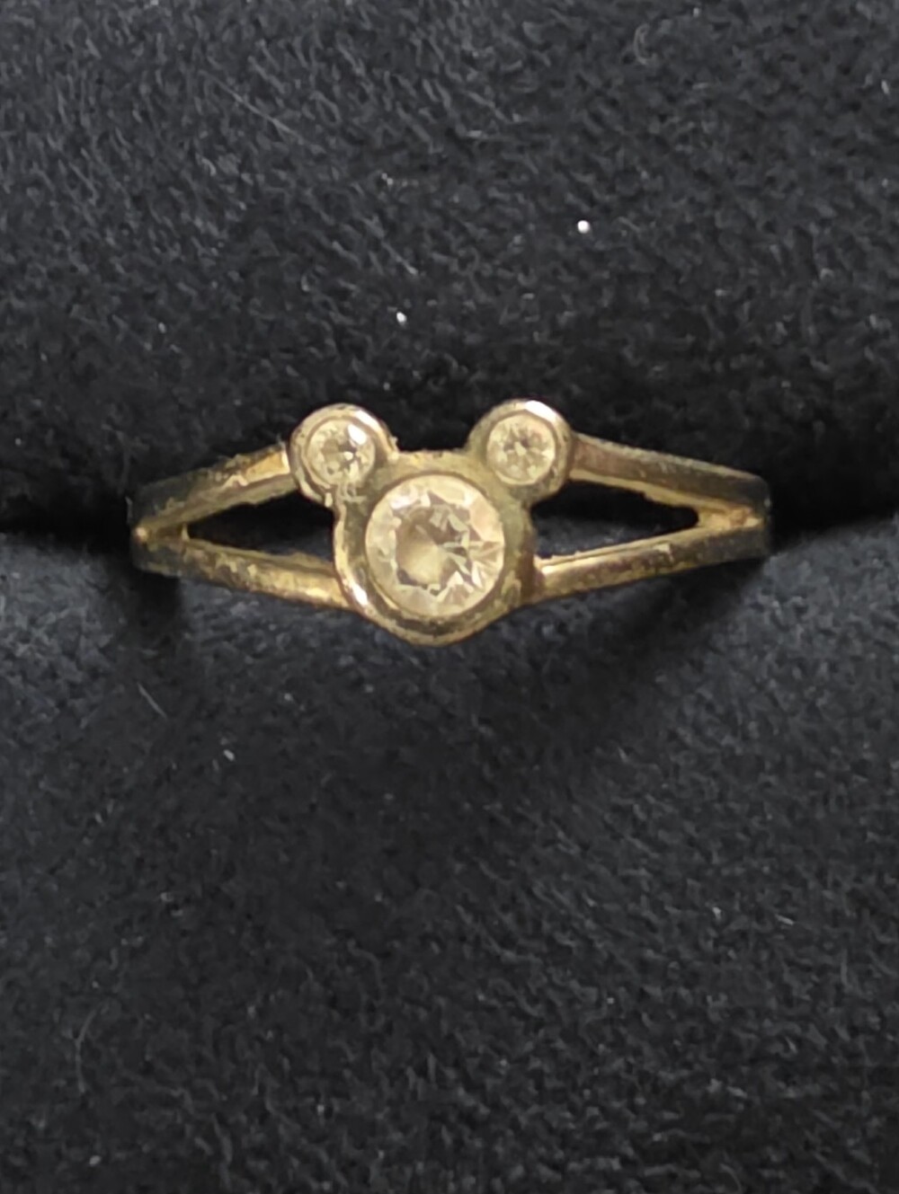 925 Silver Disney CZ Ring (Vintage)